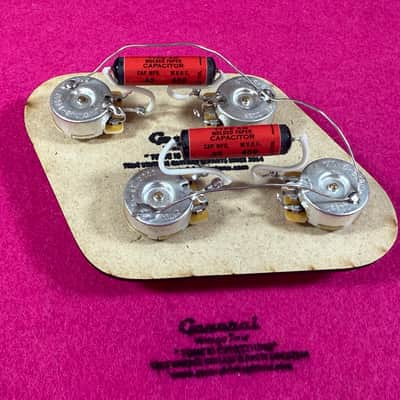 General Vintage Tone Left hand  Prewired Harness electronics for Les Paul ®️ 1956 - 1959 CTS Dimple Burst tapers pots image 3
