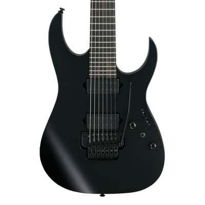 Used Ibanez RGRB720BKF RG Iron Label 7-String Guitar - Black image 1