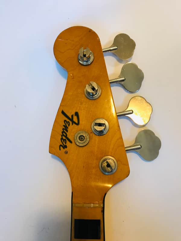 1972 Fender Jazz Bass Lefty Maple Neck Black Blocks ! 100% Original RARE! image 1