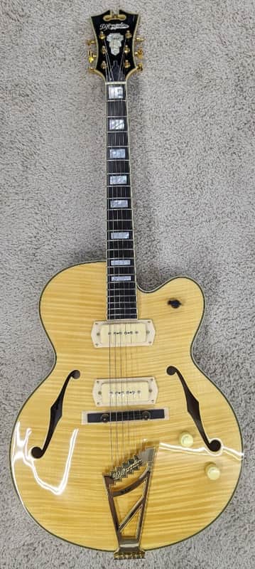 D'Angelico Excel 59 Hollowbody Electric Guitar w/Case, Natural DAE59NACGT #1 image 1
