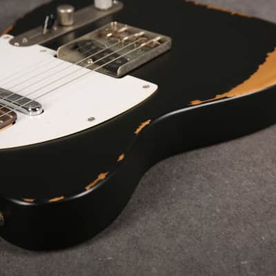 Vintage V62 ICON Electric Guitar - Distressed Black - 2nd Hand image 14