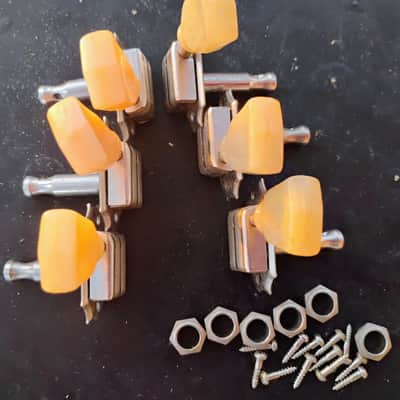 Gibson N.O.S 1952 Gibson Kluson "No Line" Tuner Set, Original Tips! Les Paul Goldtop Standard Burst 1952 image 7