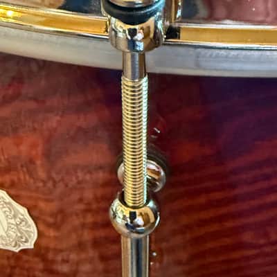 Ludwig Aged Exotic Tamo Ash 6.5x14 Snare Drum Cherry Carmel Lacquer image 20