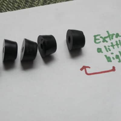 used genuine Electro Harmonix rubber feet (set or 4 feet + 1 exta foot) for / from late 1990s to late 2000s Russian Big Miff or Russian Small Stone [NO pedal(s) / NO screws) ONE foot has a break/crack/cut, AS IS / NO RETURNS image 22