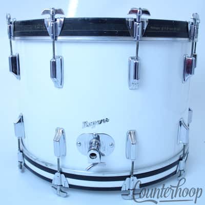 Rogers Londoner Drum Set 22x14,12x8,13x9,16x16 Bass/Toms/Floor New England White image 6