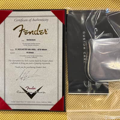 New Fender Custom Shop Andy Hicks Masterbuilt 1951 Nocaster Heavy Relic Nicotine Aged Butterscotch Blonde image 12