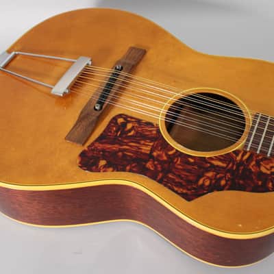 1966 Gibson B-25N-12N Small Body 12-String Acoustic Natural Finish w/HSC image 10