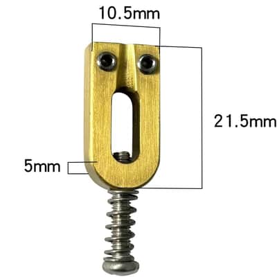 Brass Guitar Bridge Saddles 10.5mm Electric Guitar Brass Saddles for Strat Stratocaster Tele Telecaster 6 String Guitar Tremolo Bridge Saddles (I-shaped) image 2