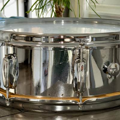 Slingerland Festival snare drum with case and accessories 70s - chrome image 5