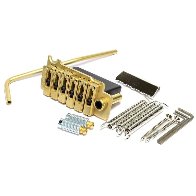 GOTOH WILKINSON VS-100N VS100N 2-Point non-locking Tremolo Bridge - Gold image 1