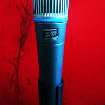 Vintage 1990's Shure BETA 57 Supercardioid Dynamic Microphone Low Z U.S.A w accessories SM57 SM58 Guns & Roses image 10
