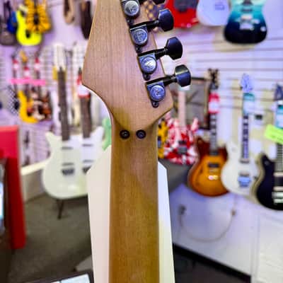 EVH Limited Edition Striped Series Frankenstein Frankie, Maple Fingerboard, Black with Yellow Stripes, Aged image 15