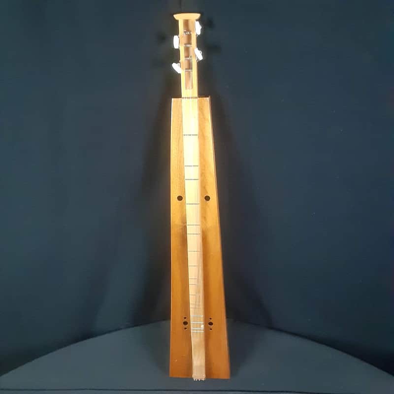 The J. Folks Mountain Dulcimer 4-String Trapezoid Solid Woods 1980s-1990s
