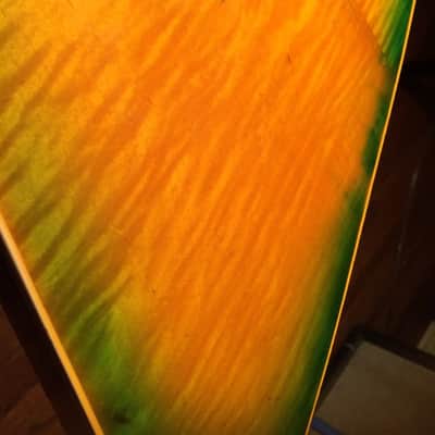 The first Hamer Standard Bass! Custom Built for Cheap Trick’s Tom Petersson 1974 Green Sunburst image 5