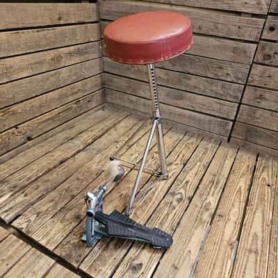 Premier Vintage Drum Stool And 250 Bass Drum Pedal USED! RKSPD280326 image 2