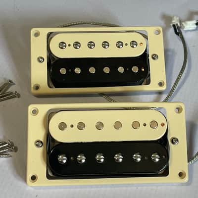 2021 Epiphone Slash Les Paul Guitar Neck Bridge Zebra Probucker Humbucker Pickup Set image 2