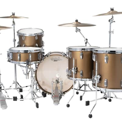 Ludwig *Pre-Order* Classic Maple Vintage Bronze Mist Lacquer 5pc Kit 20x16, 12x8, 13x9, 14x14, 16x16 Drums Shells Pack | Made in the USA | Custom Special Order | Authorized Dealer image 2