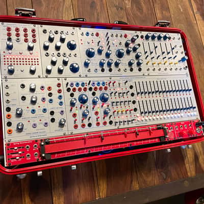 Buchla Tiptop 200t series with BPNYC ZERO Halliburton Eurorack Modular Travel Case 7U 'REDRUM" #2 image 17