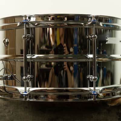 Standard Drum Co. 6.5x14 Regular Bead Chrome Over Brass Snare Drum image 8