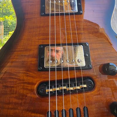 Godin LGXT Electric Guitar - Cognac Burst AA Flame image 3
