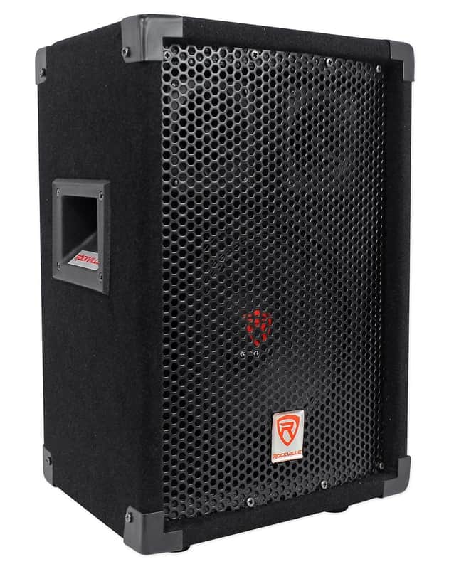 Rockville RSG8 8” 300 Watt 2-Way 8-Ohm Passive DJ/Pro PA Speaker, Pole Mountable image 1