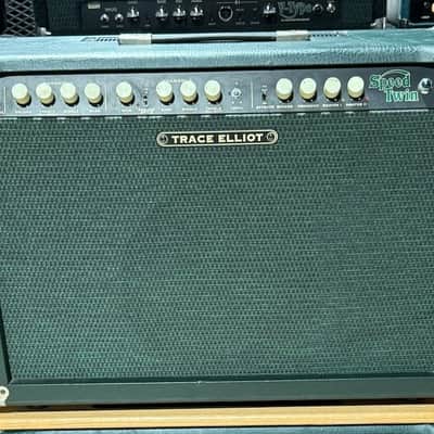 Trace Elliot C50 Speed Twin Combo 1995 - killer combo in Green & Blue Tolex all NOS & never used. image 15