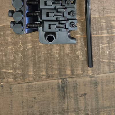 Floyd Rose 1000 Tremolo Black w/ Arm, 34mm block, shorter string lock bolts image 1