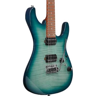 Ibanez Standard AZ24S1FTXB Electric Guitar - Transparent Turquoise Burst image 5