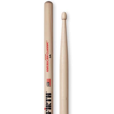 Vic Firth American Classic Hickory Drumstick Pair 5A Wood Tip image 2