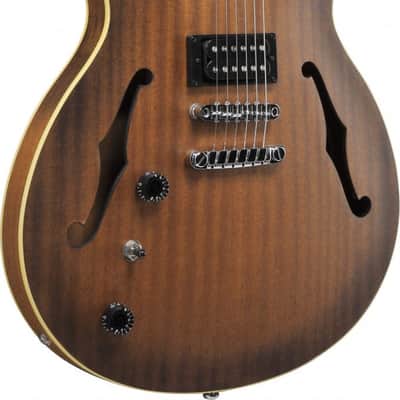 Ibanez AS53L-TF Artcore AS Hollow Body Guitar 6-String Lefty - Tobacco Flat image 9