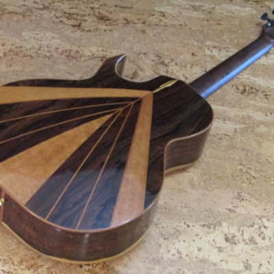 2012 K M Clark Custom A Wedge Cutaway Acoustic COCOBOLO Kevin Michael image 5