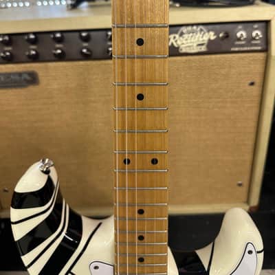 EVH Striped Series Electric Guitar 2013 - Present - White with Black Stripes image 7