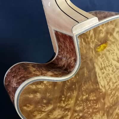 Yunzhi Archtop Jazz Guitar 2021 Natural Golden image 3