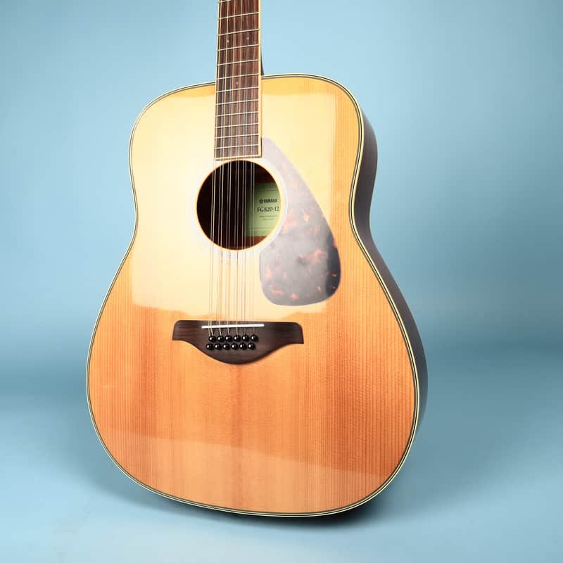 Yamaha FG820-12 Dreadnought 12 String Acoustic Guitar Solid Spruce Top Natural image 1