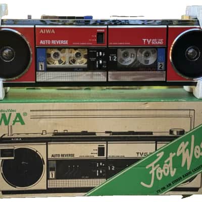 AIWA CS-W66U 👉MINT Rare Vintage Cassette Deck Boombox  Japan Serviced Warranty MINT image 1