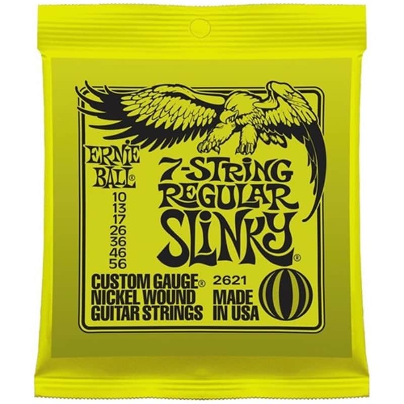 Ernie Ball Regular Slinky Electric Guitar 7 String, 10 - 56 image 1