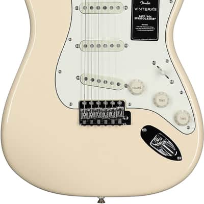 Fender Vintera III Late 60s Stratocaster Electric Guitar, Olympic White image 2