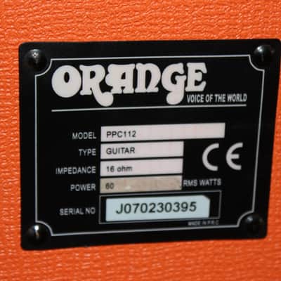 Orange PPC112/Vintage 30  1x12 60 Watts image 5