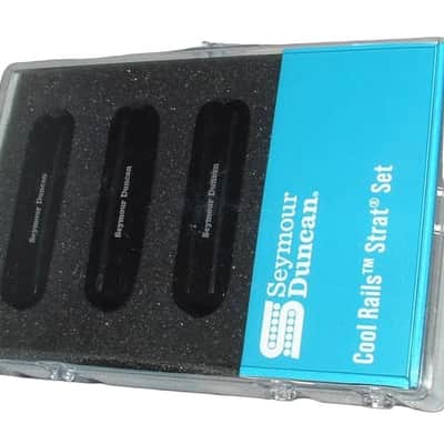 Seymour Duncan SCR-1 Cool Rails for Strat Black Pickup Set image 1