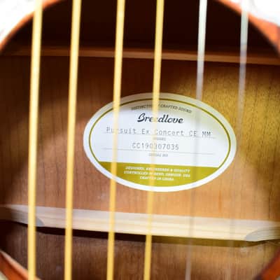 2019 Breedlove Pursuit EX Concert CE MM Acoustic Electric Guitar, Bourbon Burst image 4