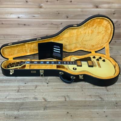 Gibson M2M 68 Les Paul Custom Electric Guitar - Heavy Antique White image 7