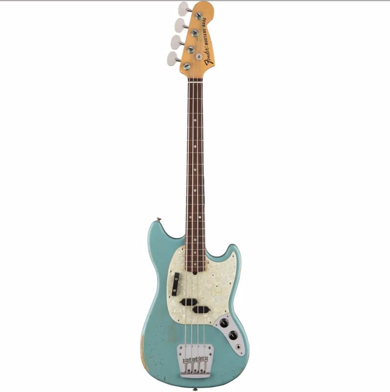 Fender Justin Meldal-Johnsen Road Worn Signature Mustang Bass | Reverb