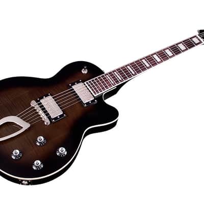 Guild Newark St Collection Aristocrat HH Electric Guitar in Trans Black Burst image 4