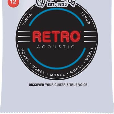 Martin MM12 Retro Acoustic Monel Acoustic Guitar Strings - Light (.12 - .54) image 1