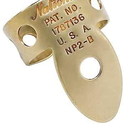 National Finger Picks - 4 Pack - Brass - From D'Addario image 3