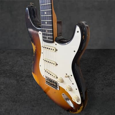 Fender Custom Shop '59 Stratocaster Heavy Relic - Faded/Aged Chocolate 3-Tone Sunburst image 10
