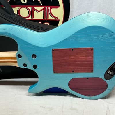 Kiesel A2 6 6-string Guitar with Gig Bag - Blue Mist Metallic image 11