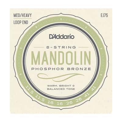 D'Addario EJ75 Mandolin Strings, Phosphor Bronze, Medium/Heavy, 11.5-41 image 5