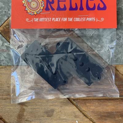 Real Life Relics Black Precision P Bass® Pickup Covers (Set of 2)   [DB1] image 4