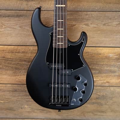 Yamaha BB735A 5-String Trans Matte Black Broadbass Guitar image 1